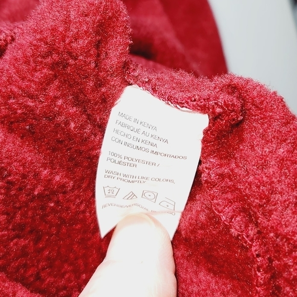 Izod 1/4 Fleece Jacket Pullover Red Size Medium - Picture 5 of 5